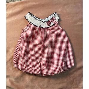 Rare Editions July 4 Americana Bubble 12mos One-Piece